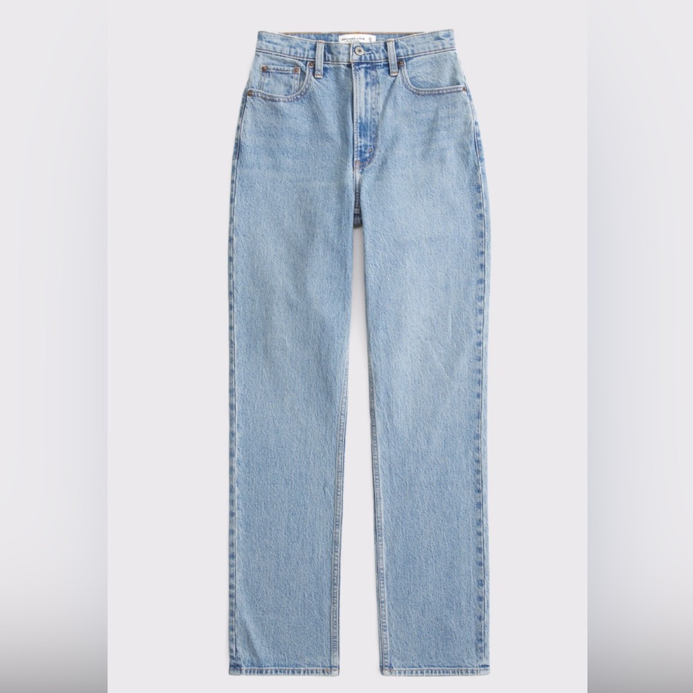 Abercrombie & Fitch Curve Love Ultra Hugh Rise 90’s Straight Jean 25